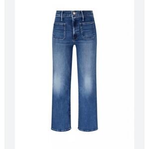 Vigoss Wide Leg Jeans Patch Pocket High Rise Denim Size 22